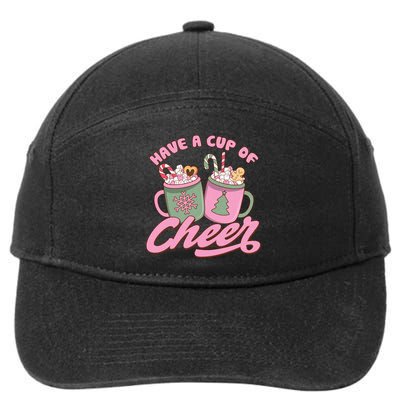 Have A Cup Of Cheer Cute Christmas Holiday 7-Panel Snapback Hat