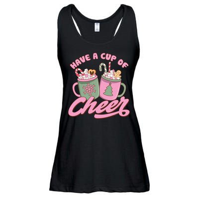 Have A Cup Of Cheer Cute Christmas Holiday Ladies Essential Flowy Tank