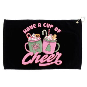 Have A Cup Of Cheer Cute Christmas Holiday Grommeted Golf Towel