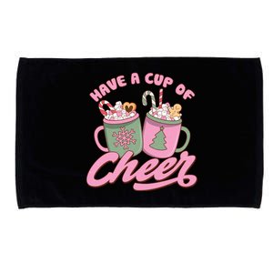 Have A Cup Of Cheer Cute Christmas Holiday Microfiber Hand Towel