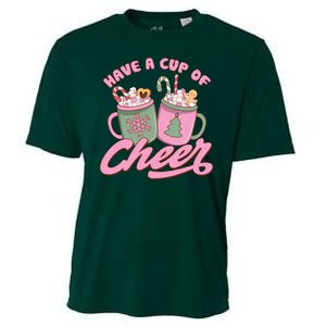 Have A Cup Of Cheer Cute Christmas Holiday Cooling Performance Crew T-Shirt