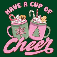 Have A Cup Of Cheer Cute Christmas Holiday Apron