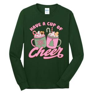 Have A Cup Of Cheer Cute Christmas Holiday Tall Long Sleeve T-Shirt