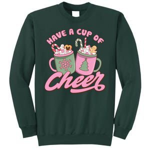 Have A Cup Of Cheer Cute Christmas Holiday Tall Sweatshirt