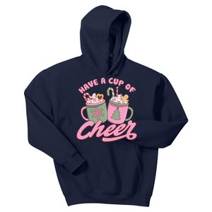 Have A Cup Of Cheer Cute Christmas Holiday Kids Hoodie