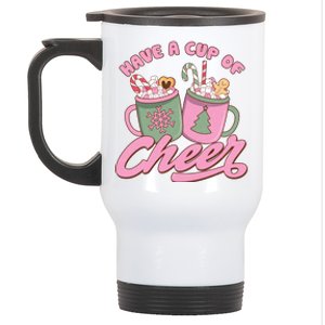 Have A Cup Of Cheer Cute Christmas Holiday Stainless Steel Travel Mug