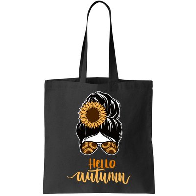 Hello Autumn Cute Bun Fall Floral Bag