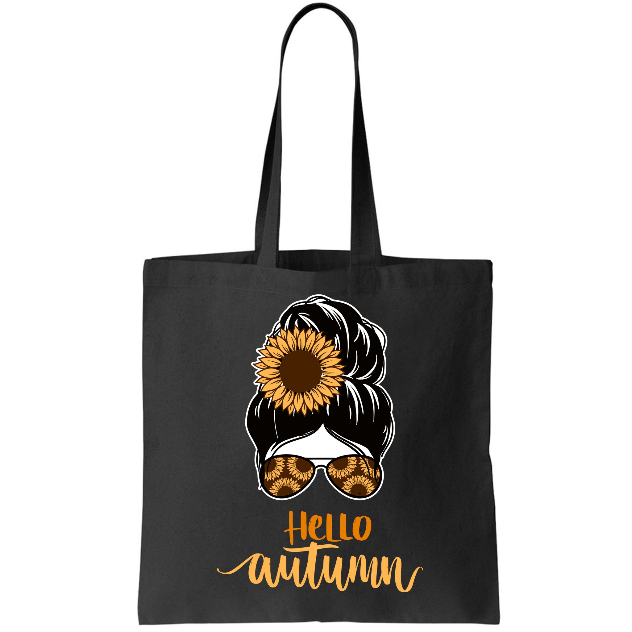 Hello Autumn Cute Bun Fall Floral Bag