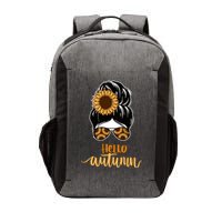Hello Autumn Cute Bun Fall Floral Vector Backpack