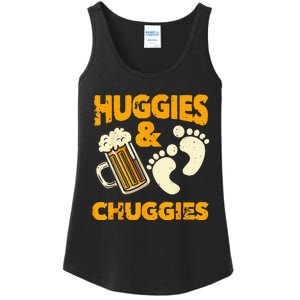 Huggies And Chuggies Funny Future Father Party Gift Ladies Essential Tank