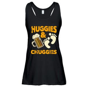 Huggies And Chuggies Funny Future Father Party Gift Ladies Essential Flowy Tank