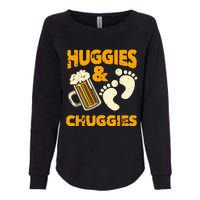 Huggies And Chuggies Funny Future Father Party Gift Womens California Wash Sweatshirt