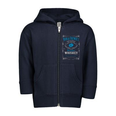 Han And Chewies Smugglers Whiskey Toddler Zip Fleece Hoodie