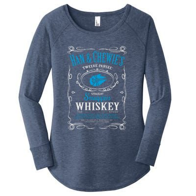 Han And Chewies Smugglers Whiskey Women's Perfect Tri Tunic Long Sleeve Shirt