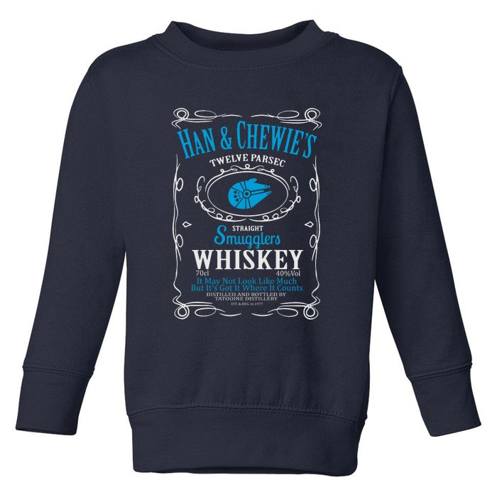 Han And Chewies Smugglers Whiskey Toddler Sweatshirt