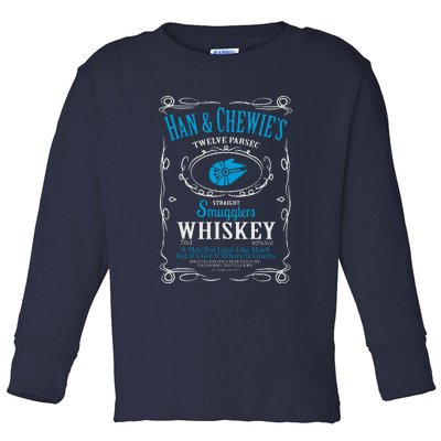 Han And Chewies Smugglers Whiskey Toddler Long Sleeve Shirt