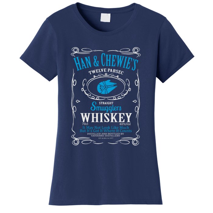 Han And Chewies Smugglers Whiskey Women's T-Shirt