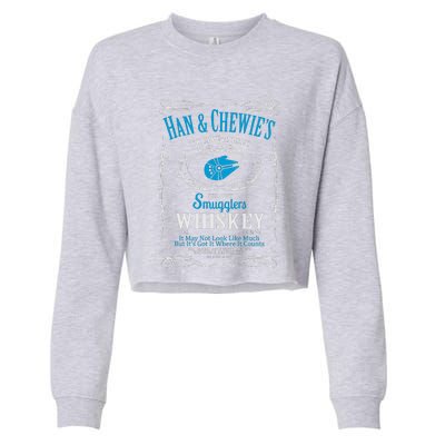 Han And Chewies Smugglers Whiskey Cropped Pullover Crew