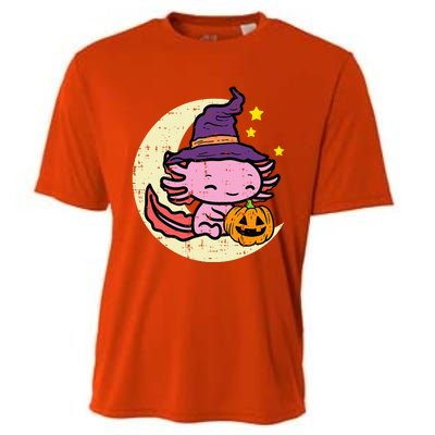 Halloween Axolotl Cute Fall Costume Cooling Performance Crew T-Shirt