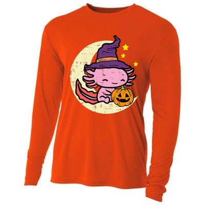 Halloween Axolotl Cute Fall Costume Cooling Performance Long Sleeve Crew