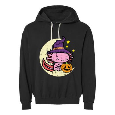 Halloween Axolotl Cute Fall Costume Garment-Dyed Fleece Hoodie