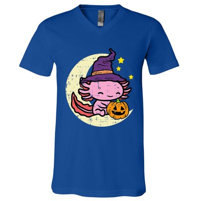 Halloween Axolotl Cute Fall Costume V-Neck T-Shirt