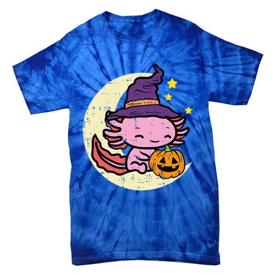 Halloween Axolotl Cute Fall Costume Tie-Dye T-Shirt