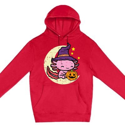 Halloween Axolotl Cute Fall Costume Premium Pullover Hoodie