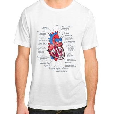 Heart Anatomy CVICU Nurse Cardiac Nurse Adult ChromaSoft Performance T-Shirt