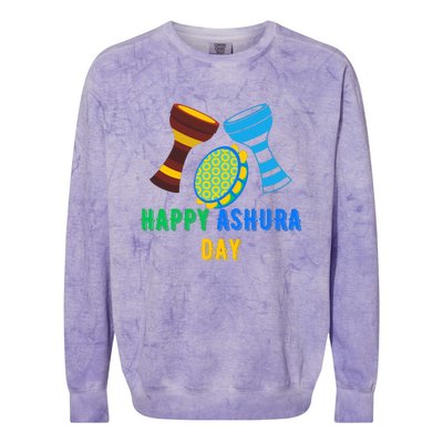 Happy Ashura Day Colorblast Crewneck Sweatshirt