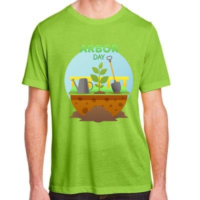 Happy Arbor Day Tree Planting Arbor Day Adult ChromaSoft Performance T-Shirt