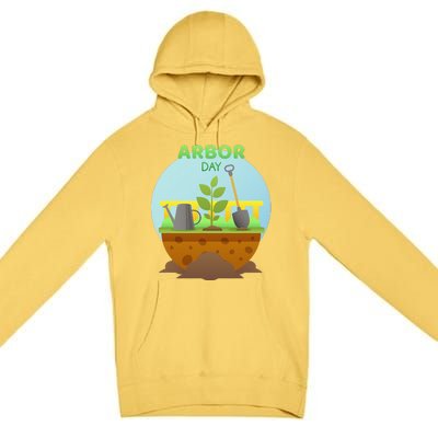 Happy Arbor Day Tree Planting Arbor Day Premium Pullover Hoodie