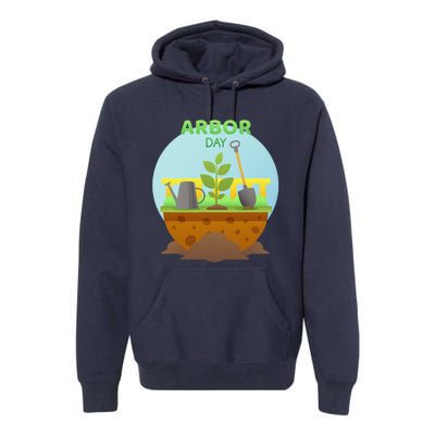 Happy Arbor Day Tree Planting Arbor Day Premium Hoodie