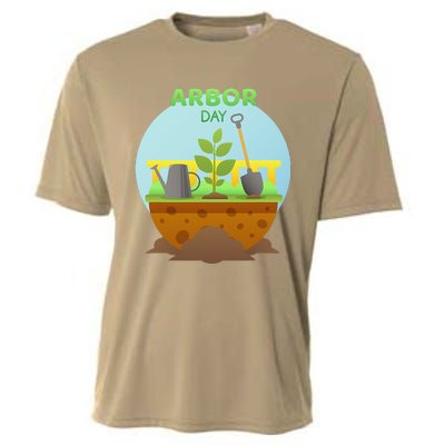 Happy Arbor Day Tree Planting Arbor Day Cooling Performance Crew T-Shirt