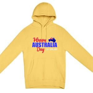 Happy Australia Day 26th Of January Great Gift Premium Pullover Hoodie