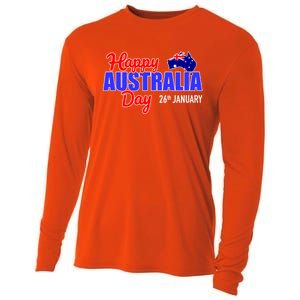 Happy Australia Day 26th Of January Great Gift Cooling Performance Long Sleeve Crew