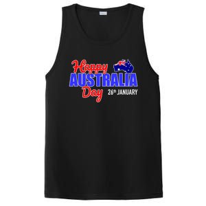 Happy Australia Day 26th Of January Great Gift PosiCharge Competitor Tank