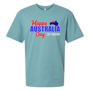 Happy Australia Day 26th Of January Great Gift Sueded Cloud Jersey T-Shirt