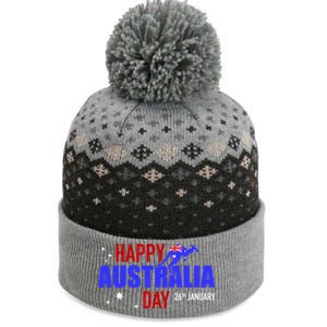 Happy Australia Day 26th Of January Funny Gift The Baniff Cuffed Pom Beanie