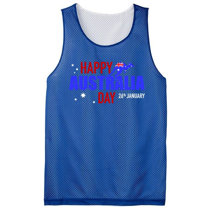 Happy Australia Day 26th Of January Funny Gift Mesh Reversible Basketball Jersey Tank