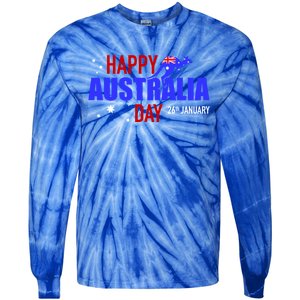 Happy Australia Day 26th Of January Funny Gift Tie-Dye Long Sleeve Shirt