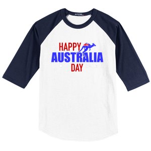 Happy Australia Day 26th Of January Funny Gift Baseball Sleeve Shirt