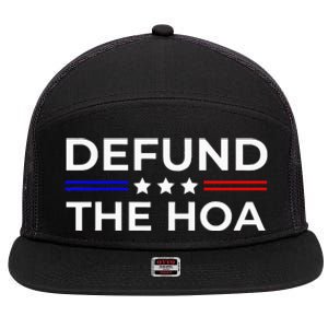 Homeowners Association Defund The Hoa 7 Panel Mesh Trucker Snapback Hat