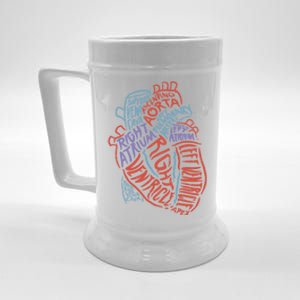 Heart Anatomy Doctor Medical Cardiovascular Biology Student Gift Beer Stein