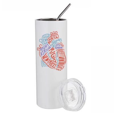 Heart Anatomy Doctor Medical Cardiovascular Biology Student Gift Stainless Steel Tumbler