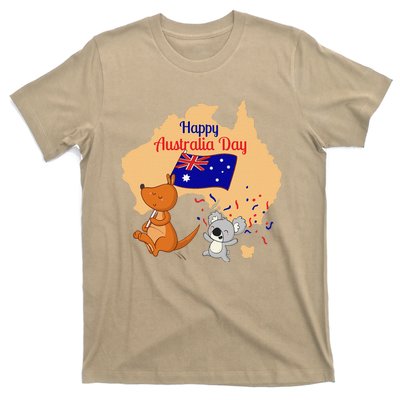 Happy Australia Day Kangaroo Animal Lover For Earth Day T-Shirt