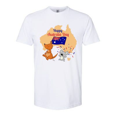 Happy Australia Day Kangaroo Animal Lover For Earth Day Softstyle CVC T-Shirt