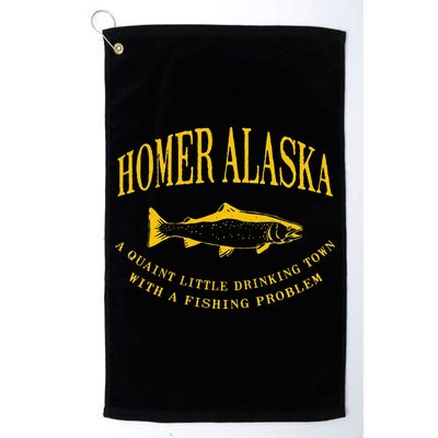Homer Alaska Drinking Town With A Fishing Problem Golf Towel
