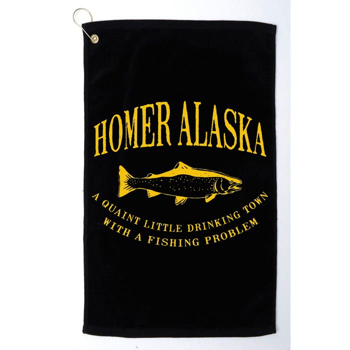 Homer Alaska Drinking Town With A Fishing Problem Golf Towel
