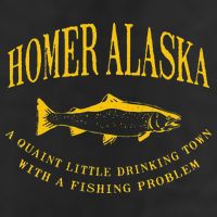 Homer Alaska Drinking Town With A Fishing Problem Golf Towel